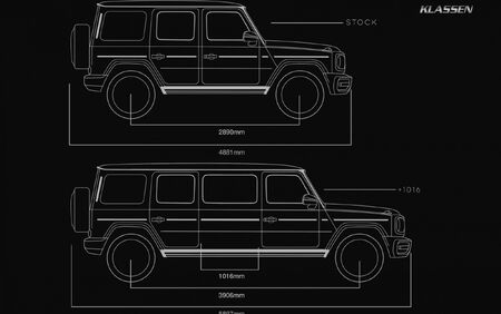 KLASSEN STRETCHED CAR +1016mm