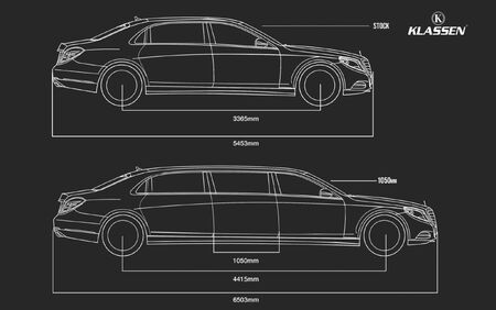 KLASSEN STRETCHED CAR +1050mm